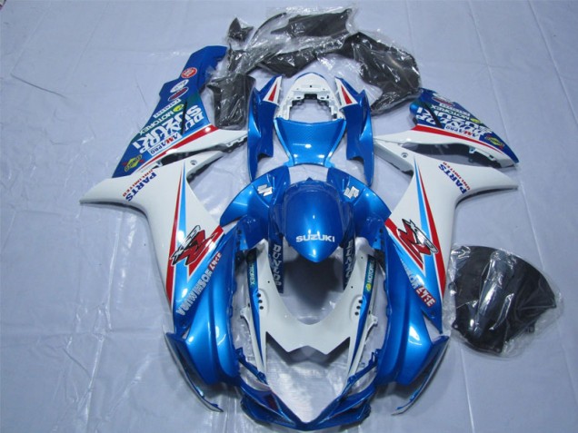 ABS 2011-2021 Blue White Suzuki GSXR600 Replacement Motorcycle Fairings Canada ABS 2011-2021 Blue White Suzuki GSXR600 Replacement Motorcycle Fairings Canada