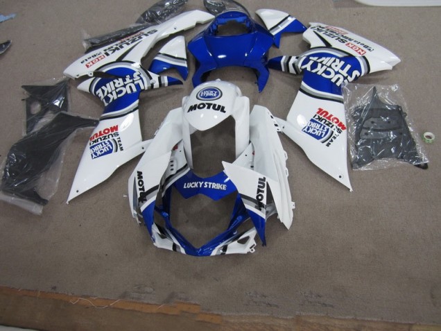 ABS 2011-2021 Blue White Lucky Strike Motul Suzuki GSXR600 Motorcycle Fairings Kit Canada ABS 2011-2021 Blue White Lucky Strike Motul Suzuki GSXR600 Motorcycle Fairings Kit Canada