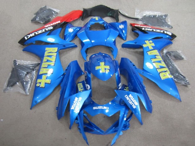 ABS 2011-2021 Blue Yellow Rizla Suzuki GSXR600 Motorcylce Fairings Canada ABS 2011-2021 Blue Yellow Rizla Suzuki GSXR600 Motorcylce Fairings Canada