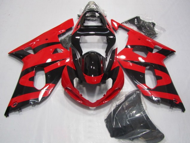 ABS 2001-2003 Black Red Suzuki GSXR750 Motorcycle Fairings Canada ABS 2001-2003 Black Red Suzuki GSXR750 Motorcycle Fairings Canada