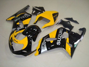 2001-2003 Yellow Black Suzuki GSXR750 Bike Fairing Canada