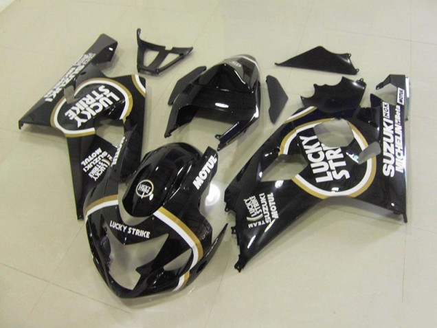 2004-2005 Black White Lucky Strike Motul Suzuki GSXR750 Motorcycle Fairing Canada 2004-2005 Black White Lucky Strike Motul Suzuki GSXR750 Motorcycle Fairing Canada