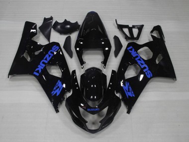 2004-2005 Black Blue Decal Suzuki GSXR750 Motorcycle Fairing Kits Canada