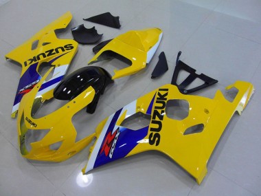 ABS 2004-2005 Yellow Blue Suzuki GSXR750 Motorcycle Fairings Kits Canada