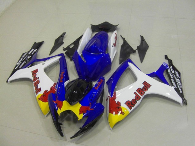 2006-2007 Blue White Red Bull Suzuki GSXR750 Motorcyle Fairings Canada