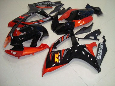 2006-2007 Black Red Suzuki GSXR750 Motorcycle Fairing Kits Canada