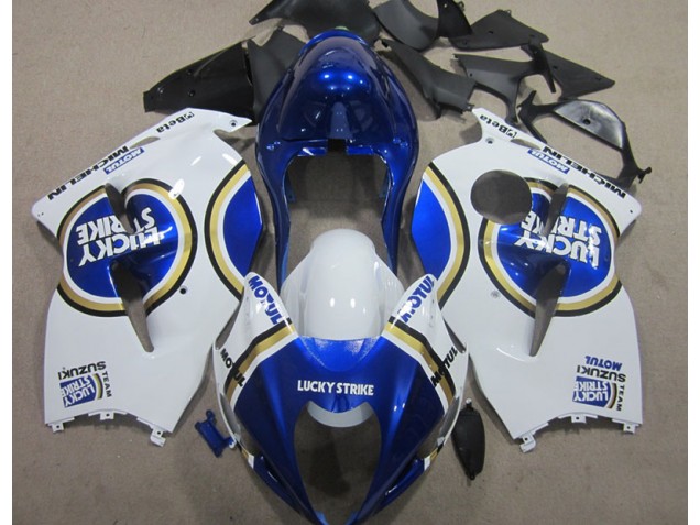ABS 1996-2007 White Lucky Strike Blue Motul Suzuki GSXR1300 Hayabusa Motorbike Fairings Canada