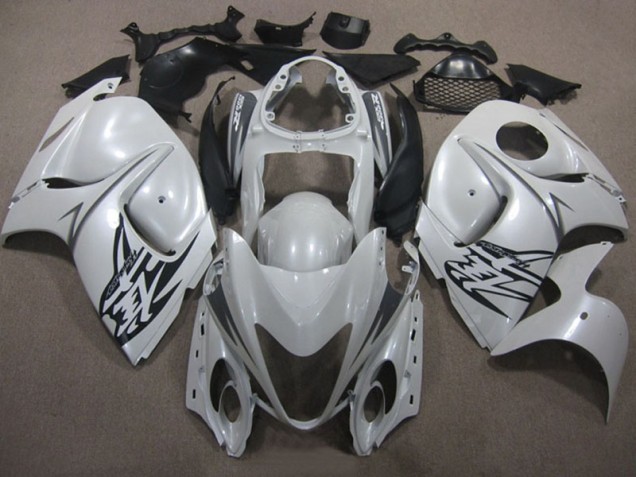 ABS 2008-2019 White Black Suzuki GSXR1300 Hayabusa Motorcycle Replacement Fairings Canada ABS 2008-2019 White Black Suzuki GSXR1300 Hayabusa Motorcycle Replacement Fairings Canada