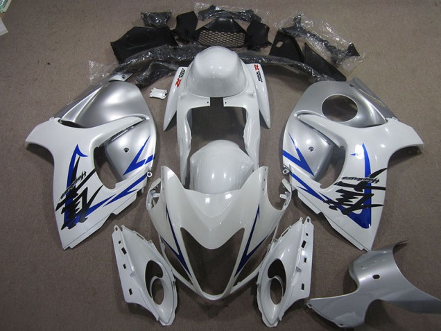 ABS 2008-2019 White Blue Suzuki GSXR1300 Hayabusa Motorcycle Fairings Canada ABS 2008-2019 White Blue Suzuki GSXR1300 Hayabusa Motorcycle Fairings Canada