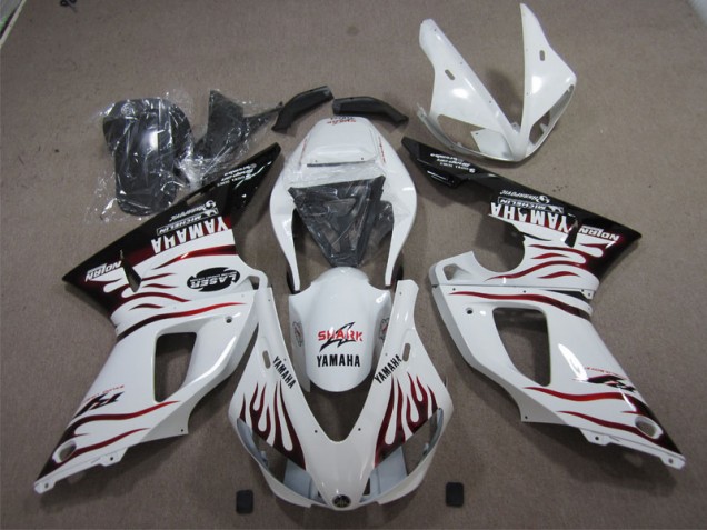 ABS 1998-1999 White Shark Yamaha YZF R1 Bike Fairings Canada ABS 1998-1999 White Shark Yamaha YZF R1 Bike Fairings Canada