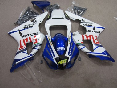 1998-1999 Blue White Motul Dunlop 46 Yamaha YZF R1 Motorbike Fairing Kits Canada