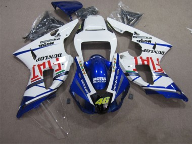 ABS 1998-1999 Blue White Motul Dunlop 46 Yamaha YZF R1 Motorbike Fairing Kits Canada