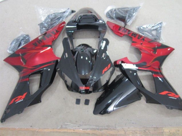 ABS 2000-2001 Black Red Yamaha YZF R1 Motor Fairings Canada ABS 2000-2001 Black Red Yamaha YZF R1 Motor Fairings Canada