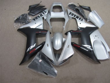 ABS 2002-2003 Black Silver Yamaha YZF R1 Motorbike Fairing Kits Canada