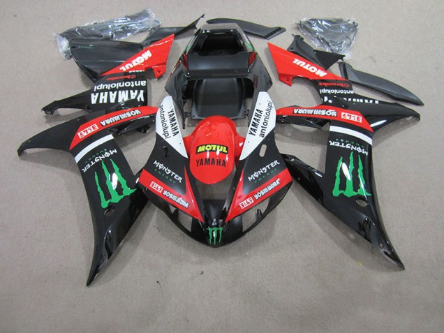 ABS 2004-2006 Red White Black Motul Yamaha YZF R1 Motorcycle Fairing Canada