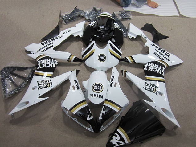 ABS 2004-2006 Black White Lucky Strike Yamaha YZF R1 Motorcyle Fairings Canada
