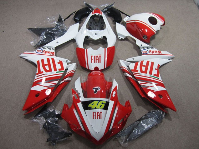 ABS 2007-2008 Red White Fiat 46 Yamaha YZF R1 Motor Bike Fairings Canada ABS 2007-2008 Red White Fiat 46 Yamaha YZF R1 Motor Bike Fairings Canada