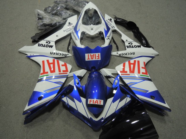 ABS 2007-2008 Blue White Red Fiat Yamaha YZF R1 Motorcycle Replacement Fairings Canada ABS 2007-2008 Blue White Red Fiat Yamaha YZF R1 Motorcycle Replacement Fairings Canada