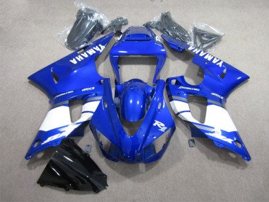 ABS 2009-2011 Blue White Yamaha YZF R1 Moto Fairings Canada