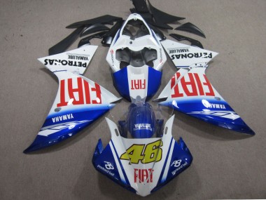 2009-2011 Blue White Fiat 46 Yamaha YZF R1 Motorcyle Fairings Canada