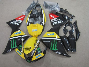 ABS 2009-2011 Black Yellow Motul Monster Yamaha YZF R1 Bike Fairing Canada
