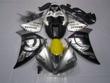 2012-2014 Black Silver Iveco Yamalube Monster Yamaha YZF R1 Motor Bike Fairings Canada