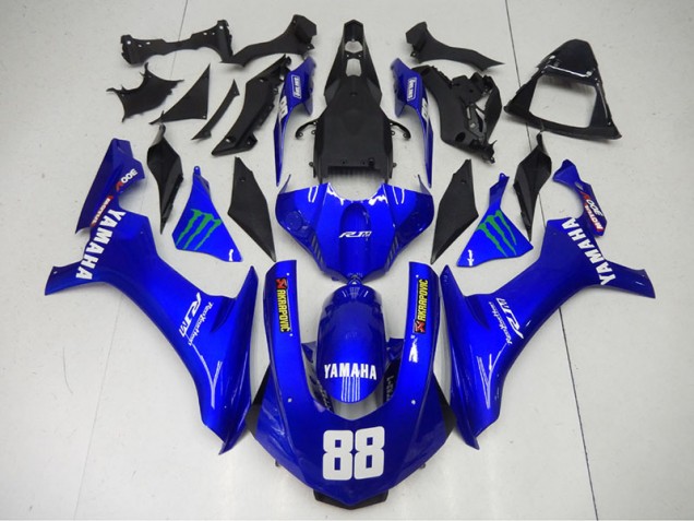 ABS 2015-2019 Blue Monster 88 Yamaha YZF R1 Motorcycle Fairings Canada ABS 2015-2019 Blue Monster 88 Yamaha YZF R1 Motorcycle Fairings Canada