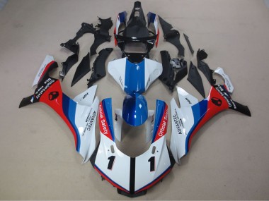 ABS 2015-2019 White Blue Red Advantec Yamaha YZF R1 Motorcycle Fairing Canada