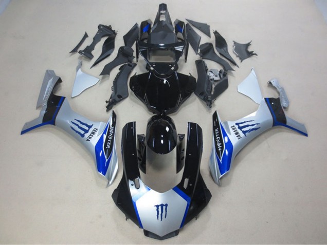 ABS 2015-2019 Silver Black Blue Monster Yamaha YZF R1 Motorcycle Fairing Kits Canada
