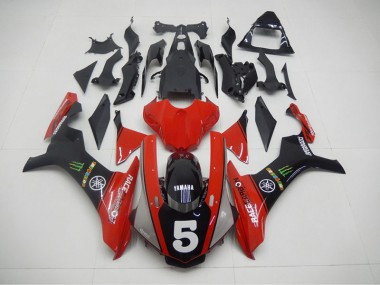 ABS 2015-2019 Black Red 5 Yamaha YZF R1 Motorcycle Fairing Kit Canada