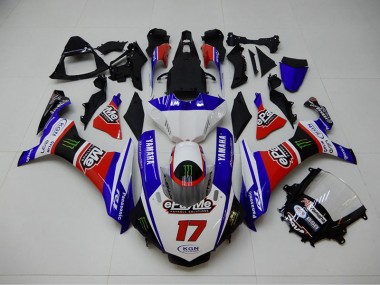 ABS 2015-2019 Blue Red KGN 17 Yamaha YZF R1 Replacement Motorcycle Fairings Canada