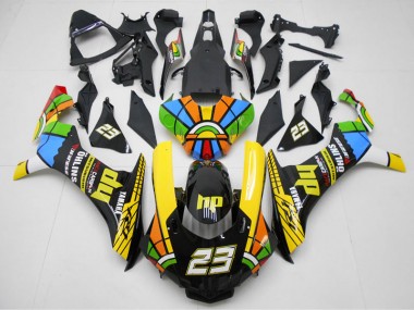 ABS 2015-2019 Yellow Black 23 Yamaha YZF R1 Motorcyle Fairings Canada