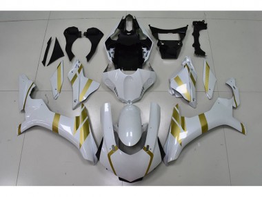 ABS 2015-2019 White with Gold Decal Yamaha YZF R1 Motor Fairings Canada