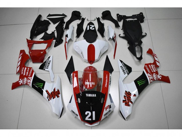ABS 2015-2019 Red Black 21 Yamaha YZF R1 Motorcycle Fairings Kit Canada ABS 2015-2019 Red Black 21 Yamaha YZF R1 Motorcycle Fairings Kit Canada