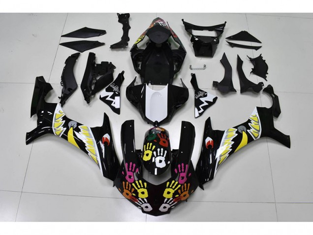 ABS 2015-2019 Black White Yamaha YZF R1 Motorcylce Fairings Canada