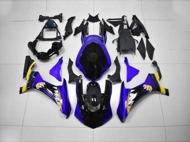 ABS 2015-2019 Blue Black Yamaha YZF R1 Motorcycle Fairings Canada