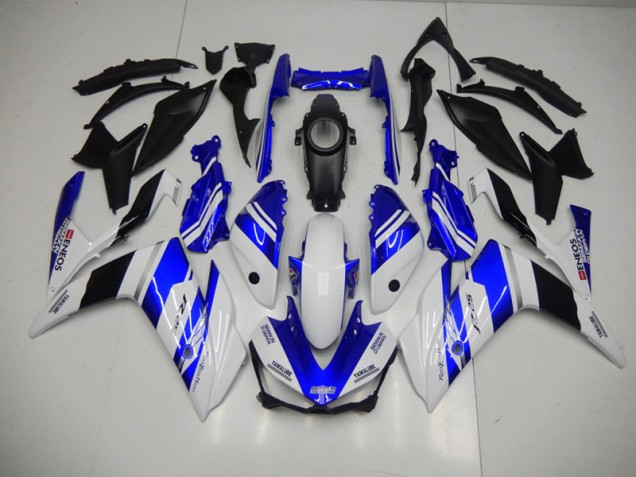 2015-2022 Blue White Blue White ENEOS Yamaha YZF R3 Bike Fairings Canada
