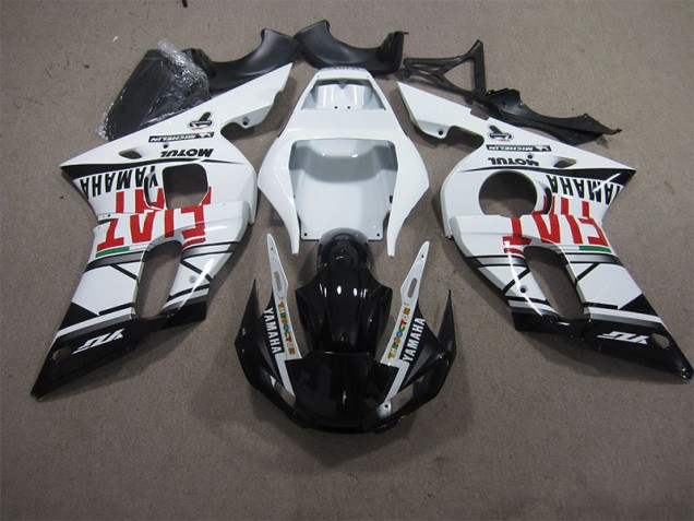 ABS 1998-2002 White Black Fiat Yamaha YZF R6 Motorbike Fairing Kits Canada ABS 1998-2002 White Black Fiat Yamaha YZF R6 Motorbike Fairing Kits Canada