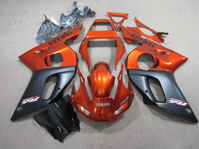 ABS 1998-2002 Orange Black Yamaha YZF R6 Motorcyle Fairings Canada ABS 1998-2002 Orange Black Yamaha YZF R6 Motorcyle Fairings Canada