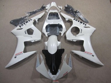 ABS 2003-2005 White with Black Decal Yamaha YZF R6 Bike Fairings Canada