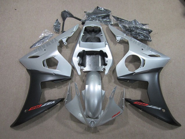 ABS 2003-2005 Silver Black Yamaha YZF R6 Bike Fairing Canada ABS 2003-2005 Silver Black Yamaha YZF R6 Bike Fairing Canada
