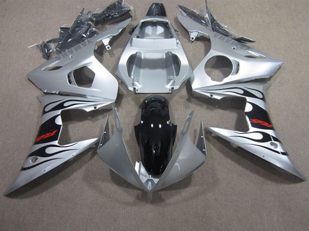 ABS 2003-2005 Silver Black Red Decal Yamaha YZF R6 Motorbike Fairing Canada ABS 2003-2005 Silver Black Red Decal Yamaha YZF R6 Motorbike Fairing Canada