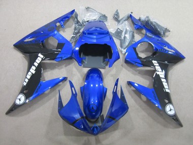 ABS 2003-2005 Blue Black Yamaha YZF R6 Replacement Motorcycle Fairings Canada