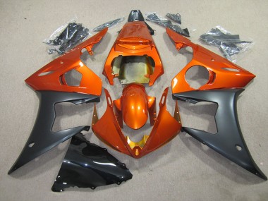 ABS 2003-2005 Orange Black Yamaha YZF R6 Motorbike Fairing Kits Canada
