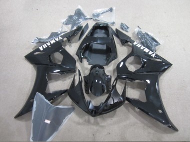 2003-2005 Black White Decal Yamaha YZF R6 Motorcycle Fairings Kit Canada