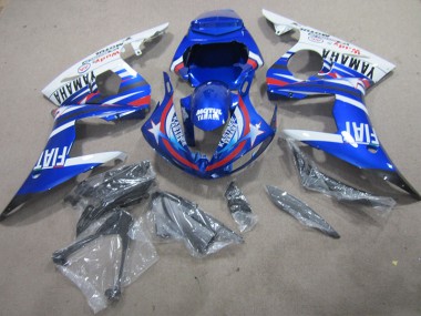 ABS 2003-2005 Blue White Motul Fiat Yamaha YZF R6 Motorcylce Fairings Canada