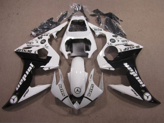 ABS 2003-2005 White Black Yamaha YZF R6 Motorbike Fairings Canada ABS 2003-2005 White Black Yamaha YZF R6 Motorbike Fairings Canada