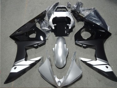ABS 2003-2005 Black Yamaha YZF R6 Motorcycle Fairing Kit Canada