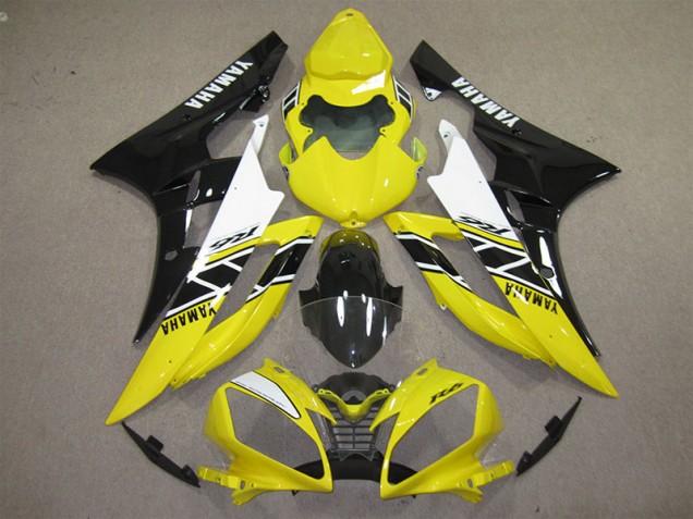 ABS 2006-2007 Yellow Black Decal Yamaha YZF R6 Motorcycle Fairings Kits Canada ABS 2006-2007 Yellow Black Decal Yamaha YZF R6 Motorcycle Fairings Kits Canada