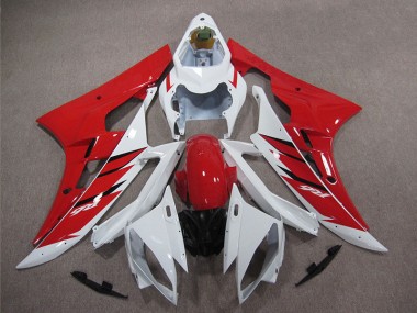 ABS 2006-2007 Red White Yamaha YZF R6 Motorcycle Replacement Fairings Canada